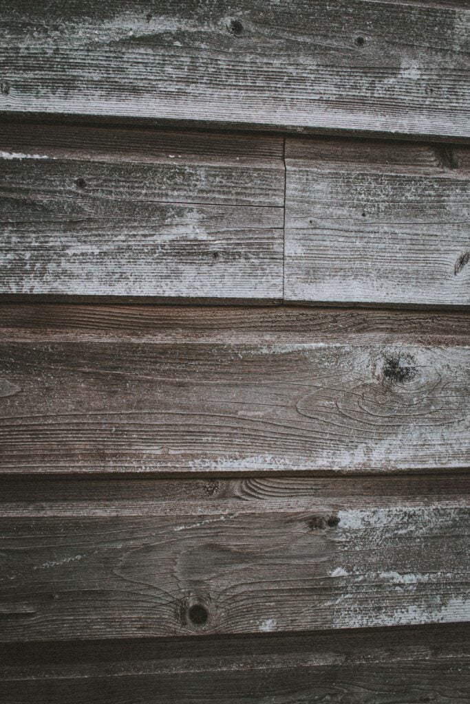 Weathered grey timber boards