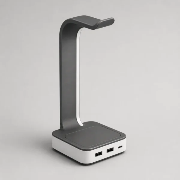 Headset Stand with USB Hub product render