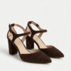 Avenue Strap Pump, Chocolate Brown