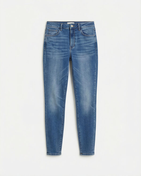 Everyday High Rise Skinny Jeans, Mid Blue Wash