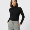Lace Sleeve Turtleneck Top