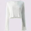 Ribbed Crop Sweater