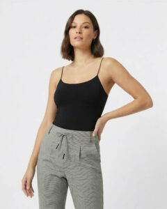 Sculpt Cami Top, Jet Black