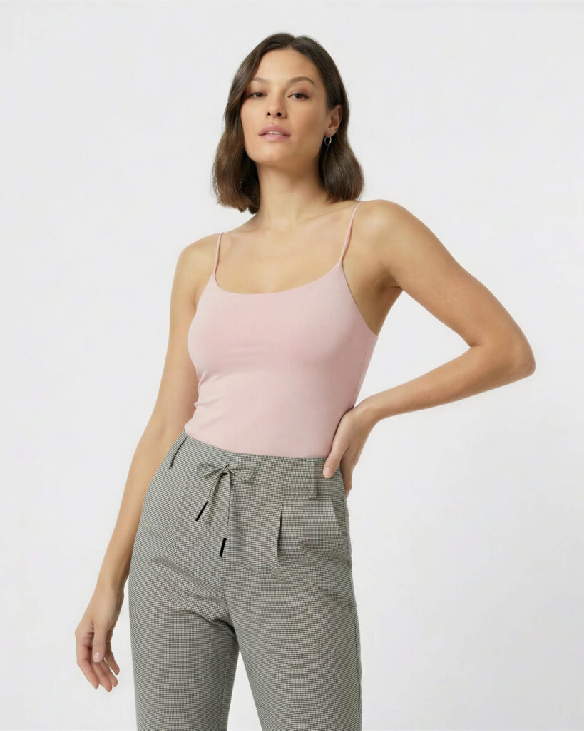 Sculpt Cami Top, Soft Blush