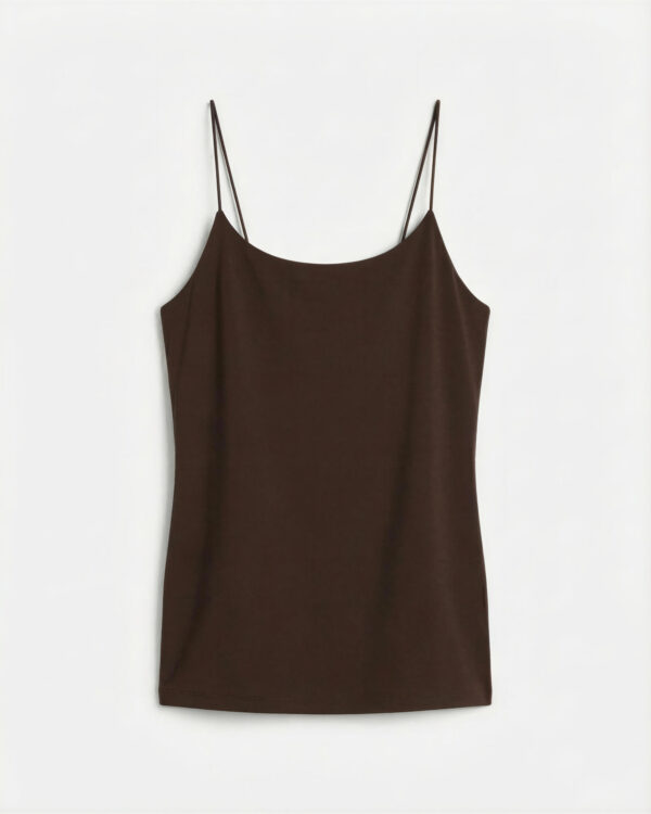Sculpt Cami Top, Chocolate Brown