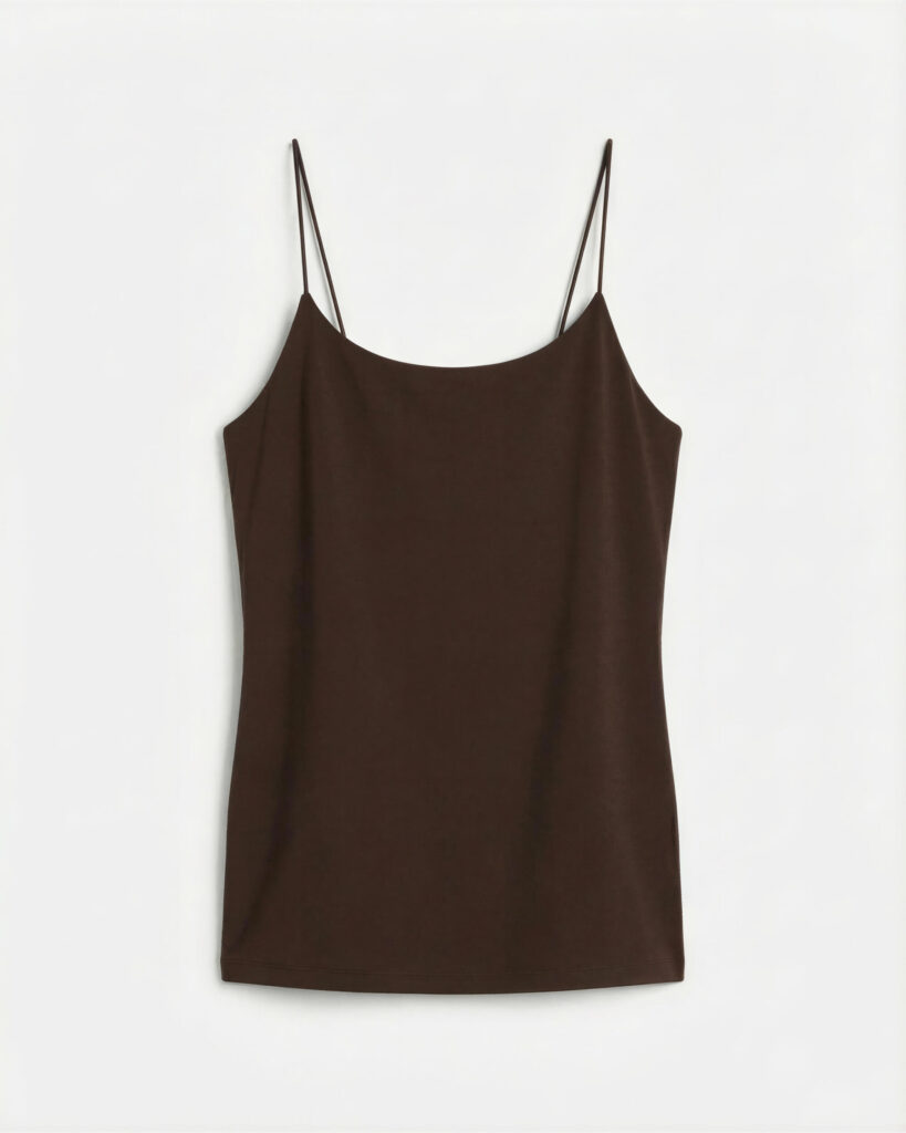 Sculpt Cami Top, Chocolate Brown