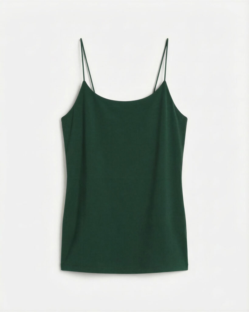Sculpt Cami Top, Forest Green