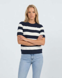 Striped Knit Tee