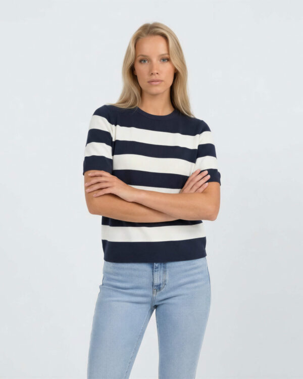Striped Knit Tee