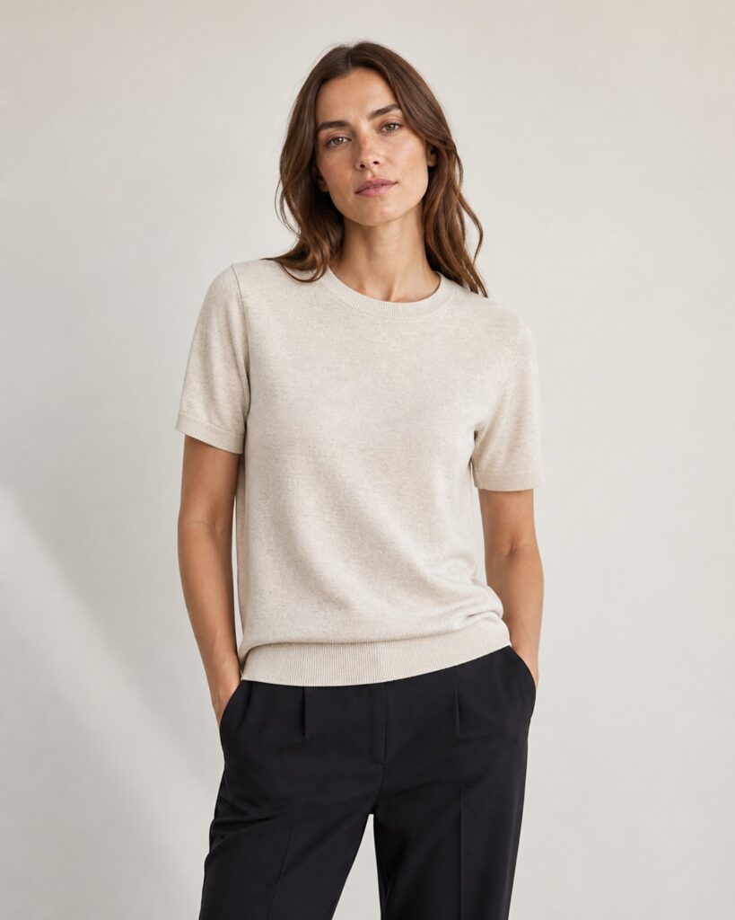 Clean Crew Knit Tee women's product image