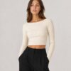 Cropped Rib Boatneck women's product image