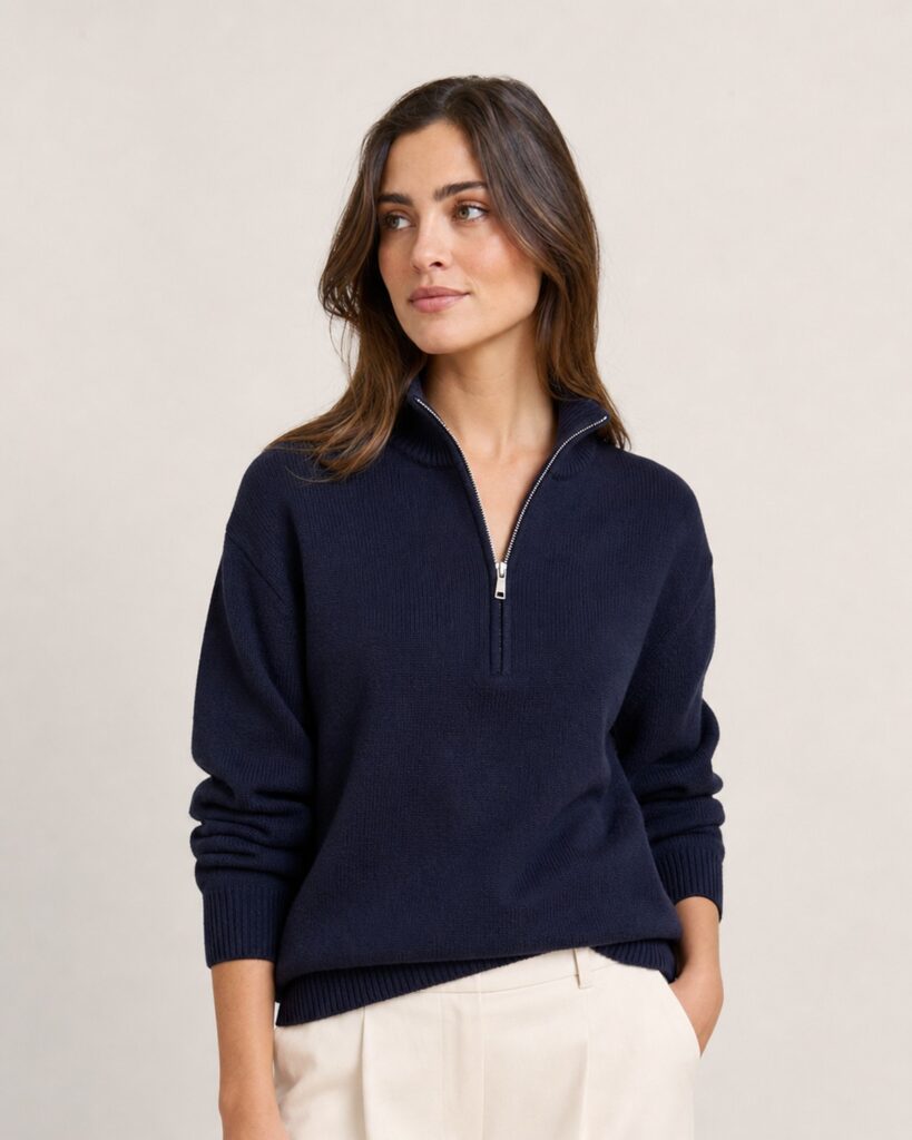 Classic Half-Zip Knit women's product image