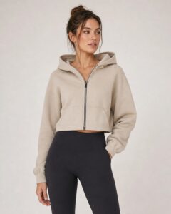 Cropped Utility Zip Hoodie women's product image