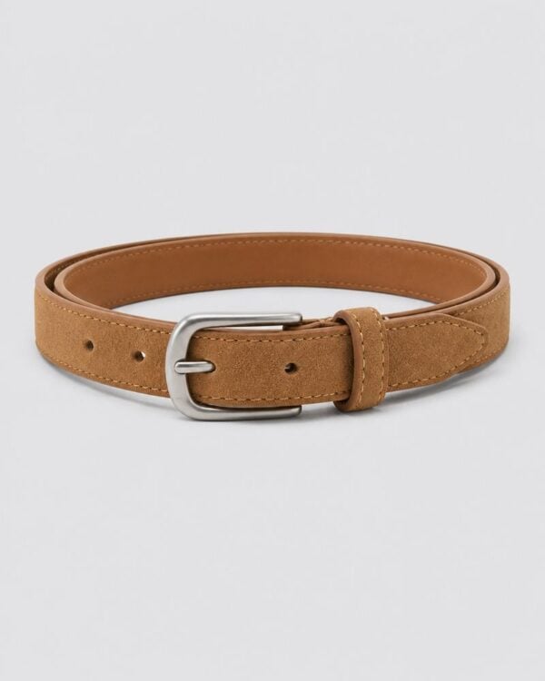 Slim Suede Belt