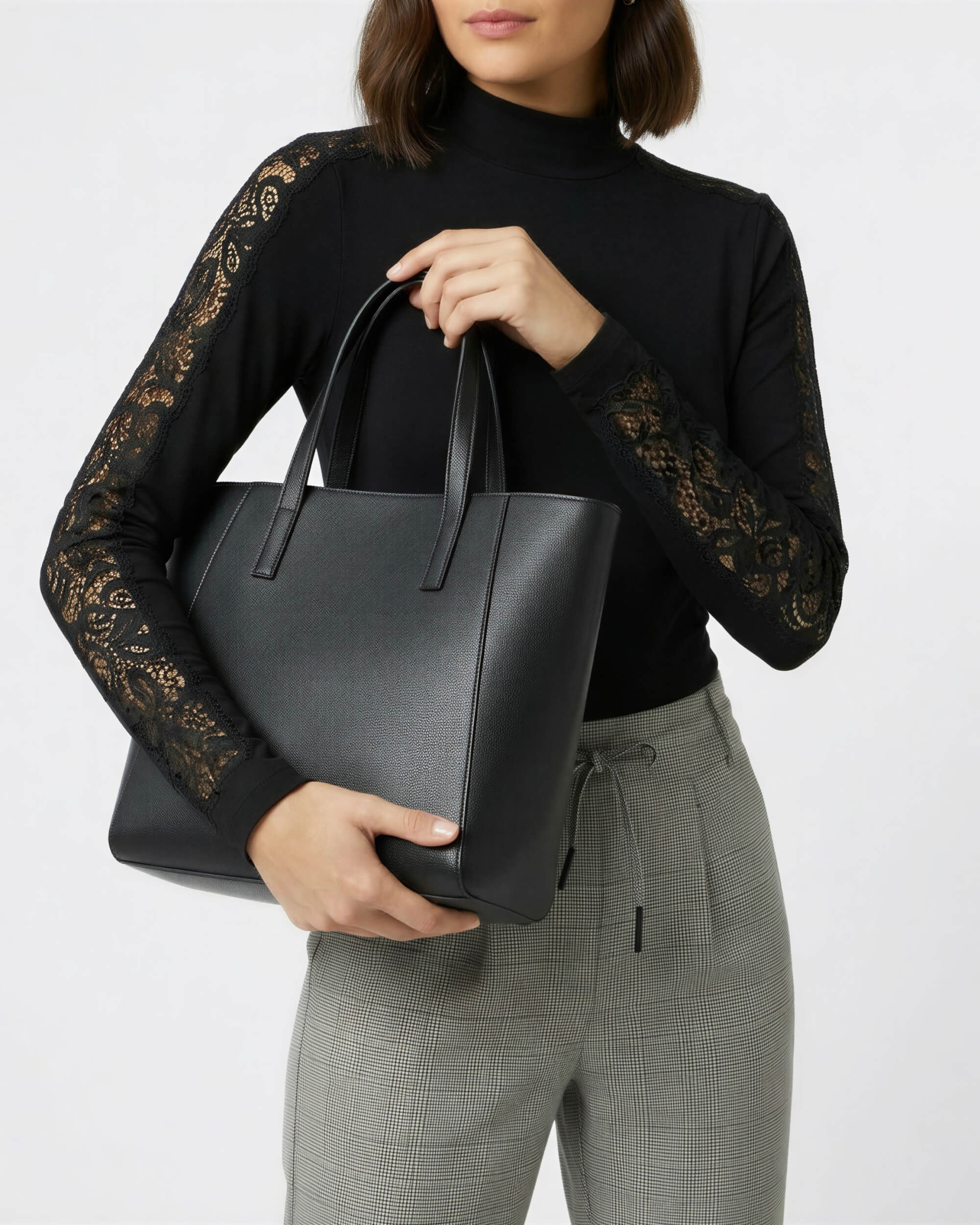 Everyday Structured Tote in Onyx