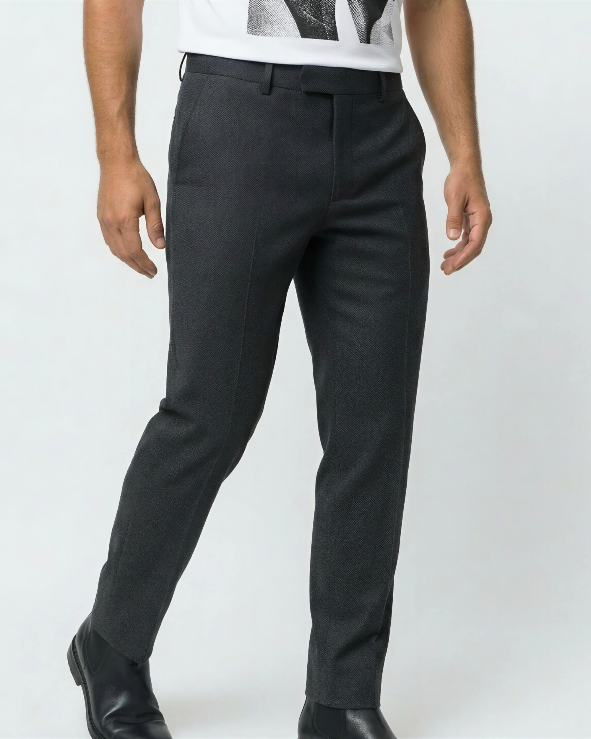 Everyday Tailored Trousers in Graphite Charcoal