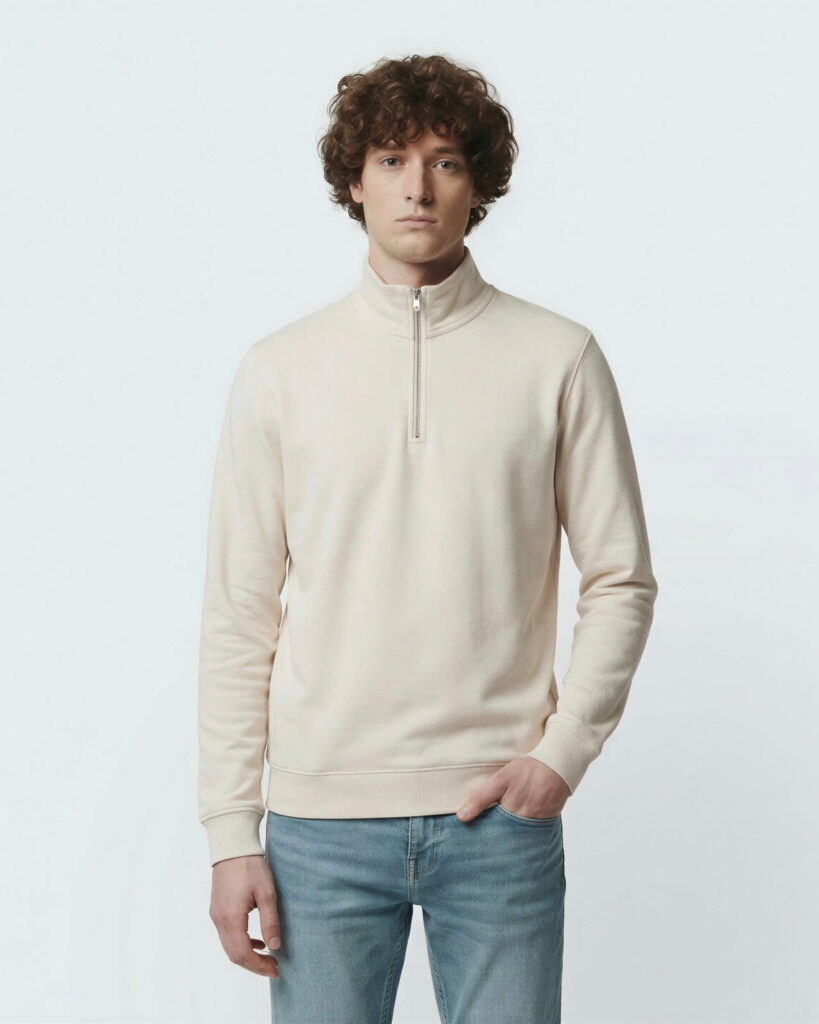 Half-Zip Sweat Jumper
