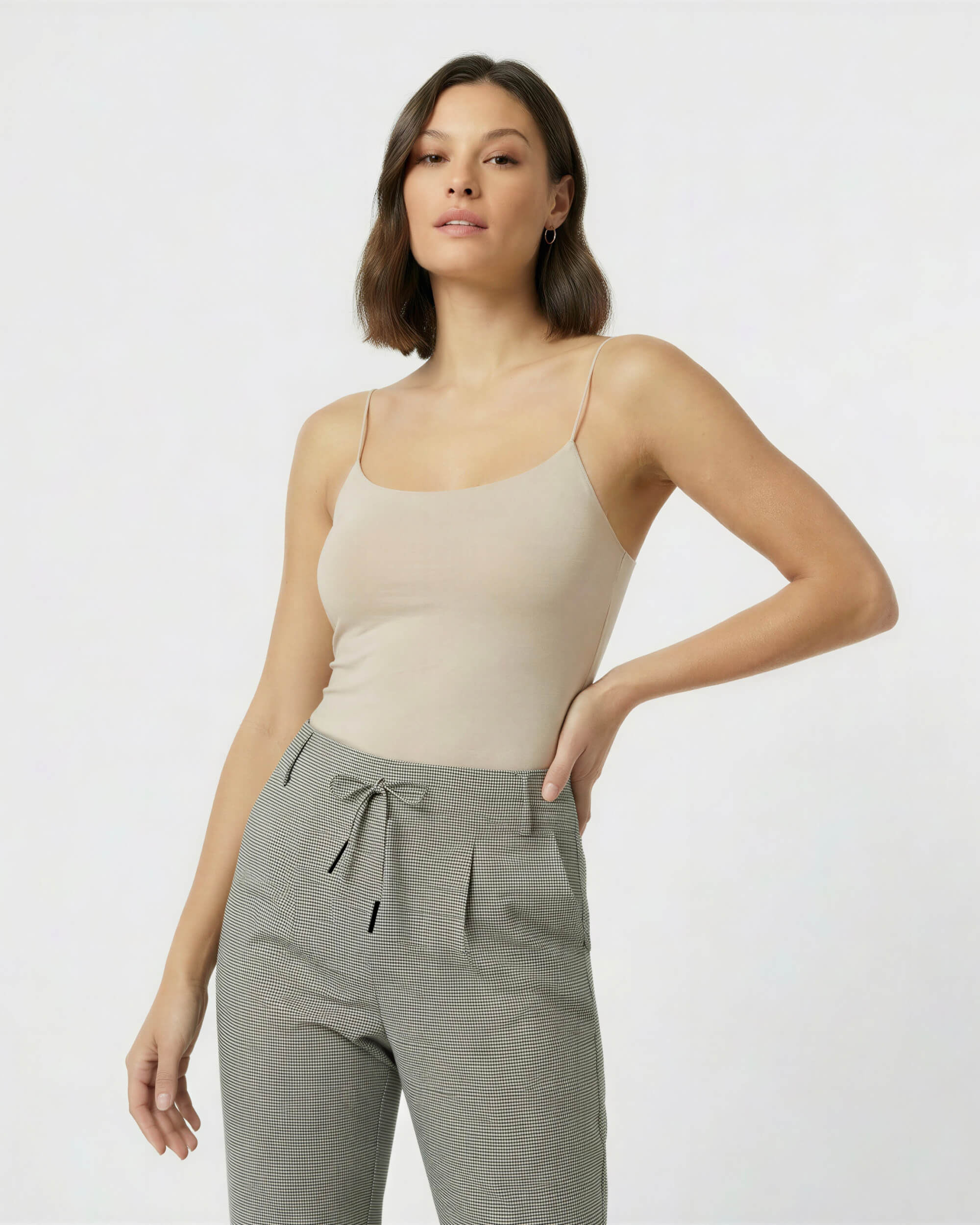 Sculpt Cami Top in Ivory