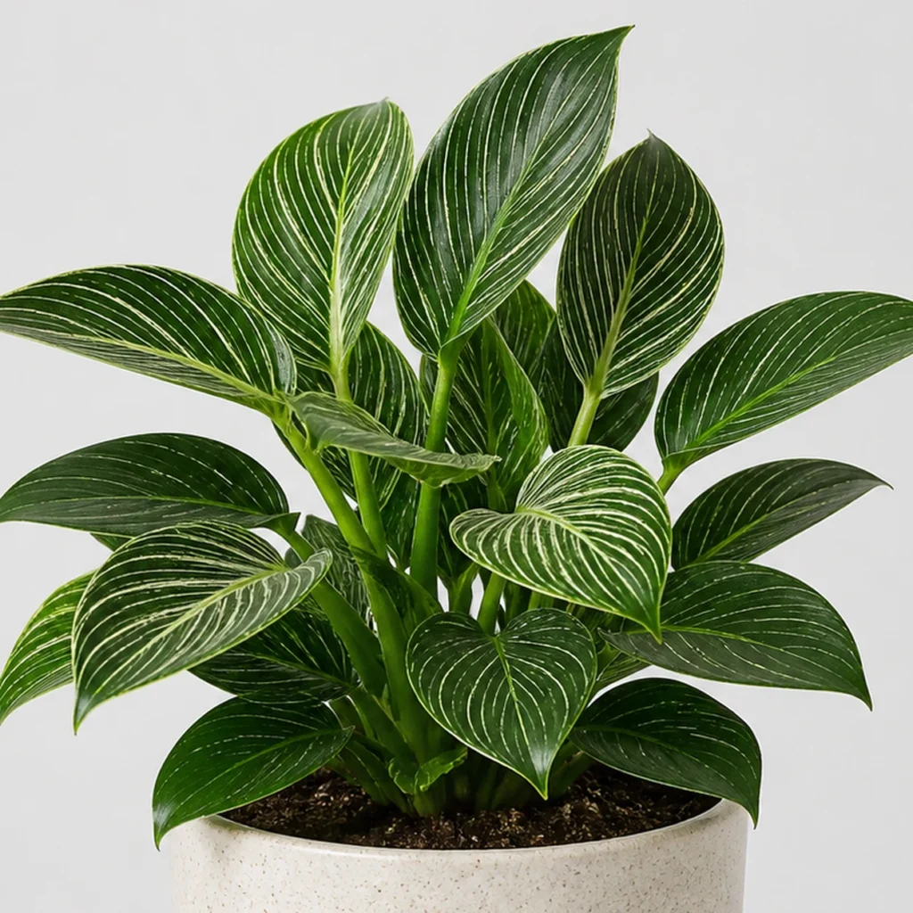 Birkin Philodendron detail view