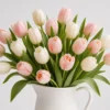 Blush Tulip Bouquet detail view