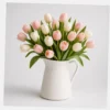 Blush Tulip Bouquet styled view