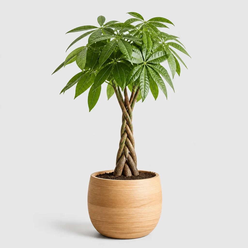Braided Money Tree front view