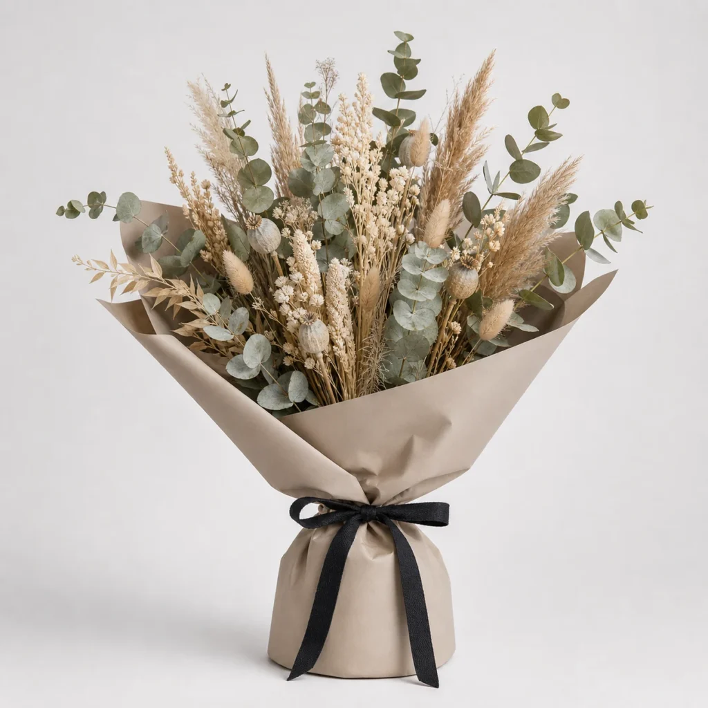 Dried Eucalyptus Bouquet front view