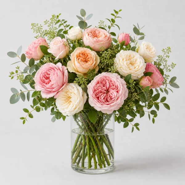 Garden Rose Bouquet front view