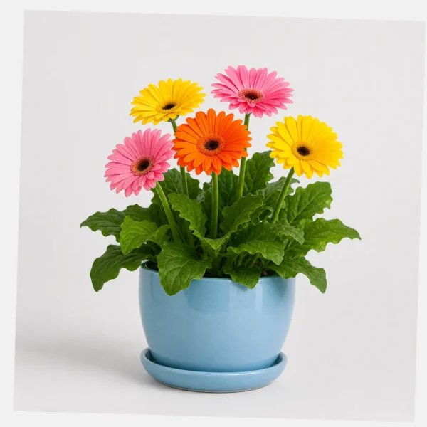 Gerbera Daisy Pot styled view