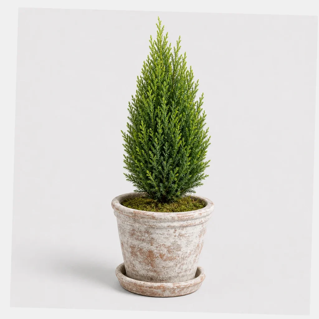 Mini Cypress Topiary styled view