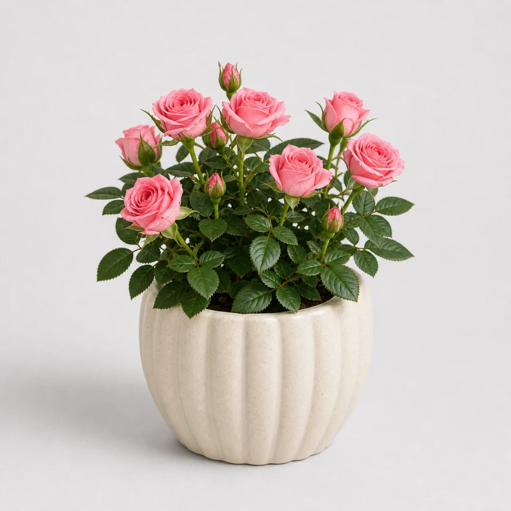 Mini Rose Pot front view