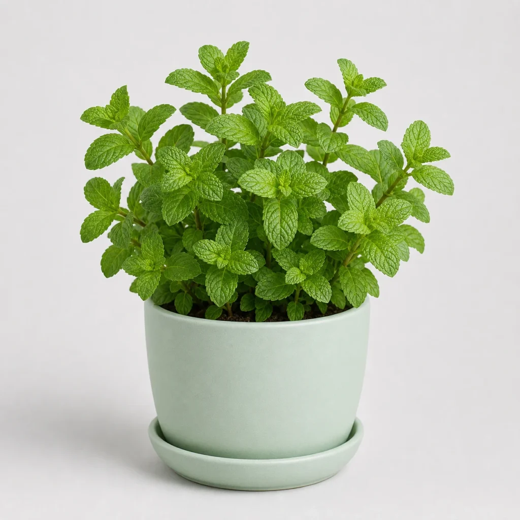 Mint Kitchen Pot front view