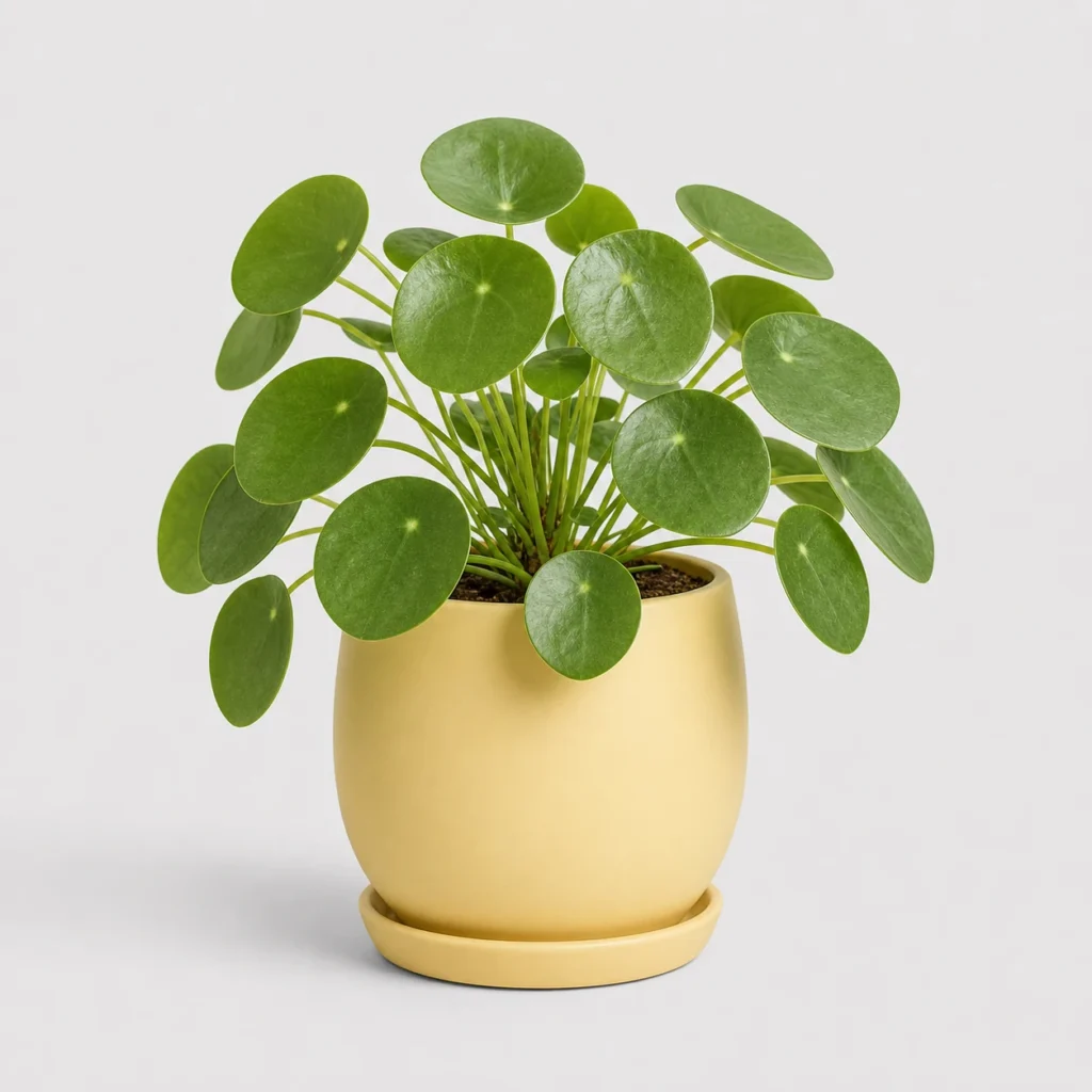 Pilea Moon Coin front view