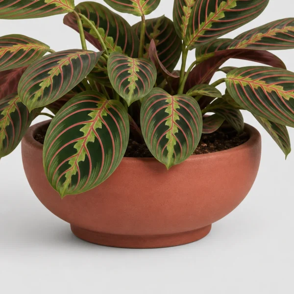 Red Prayer Plant container detail