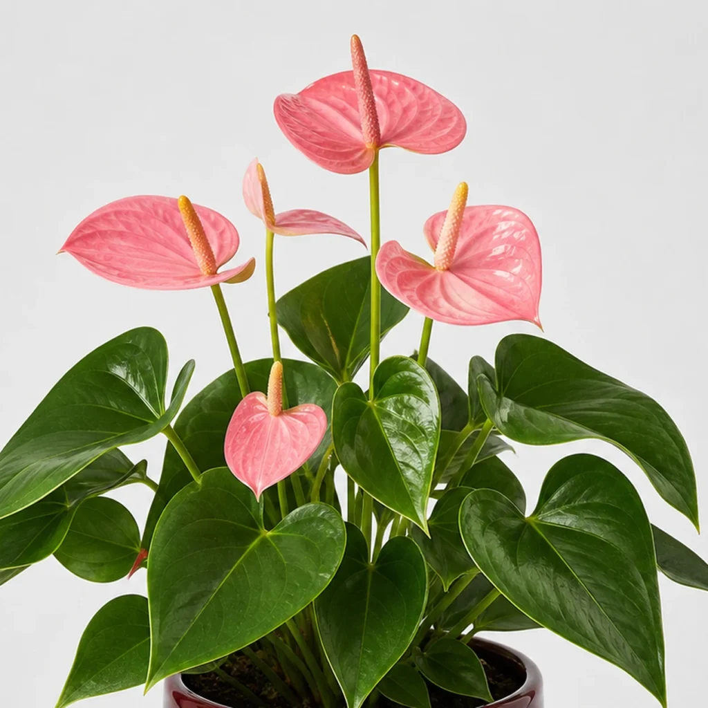 Rose Anthurium detail view