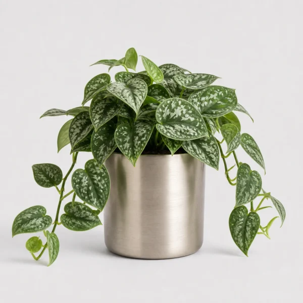 Silver Satin Pothos front view