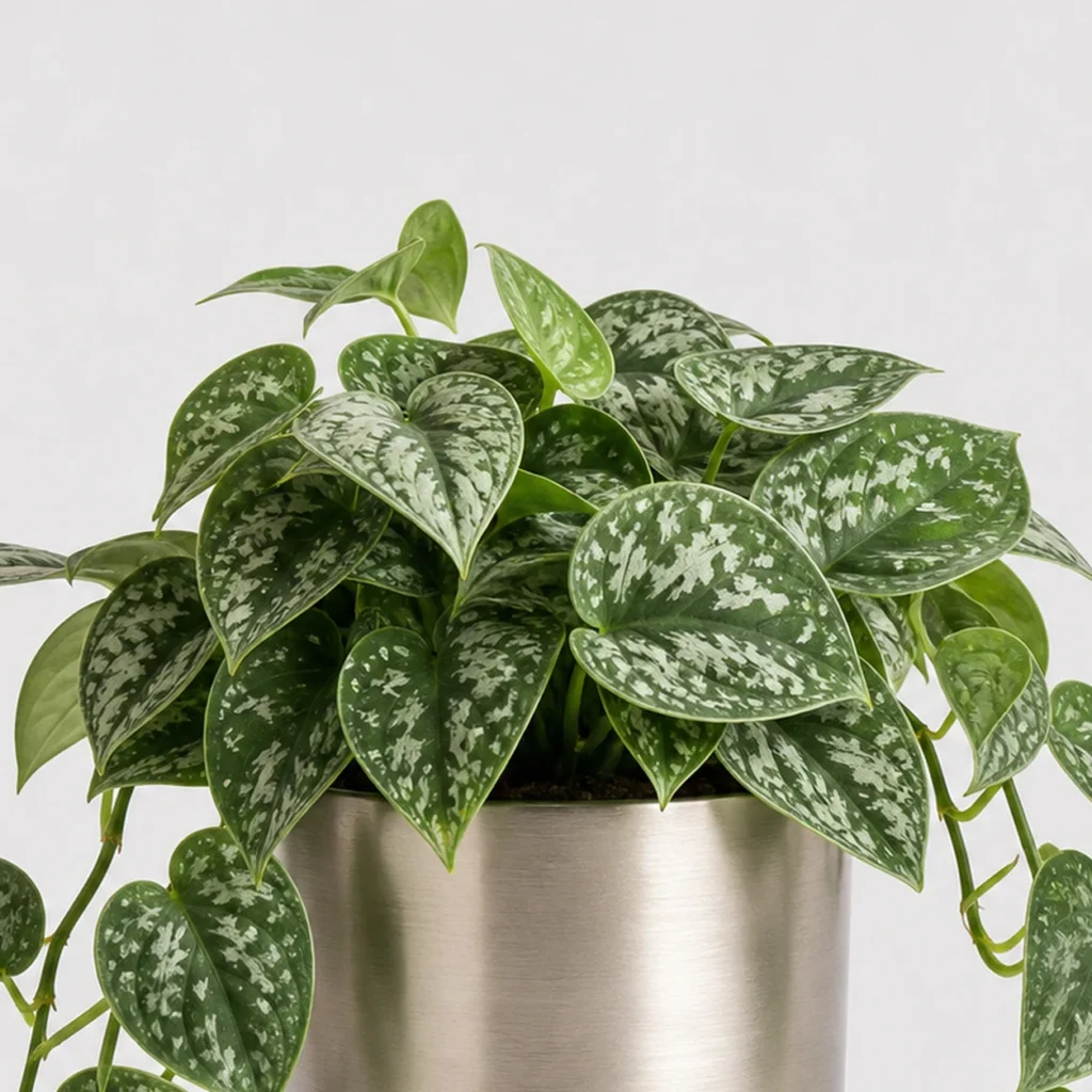 Silver Satin Pothos detail view