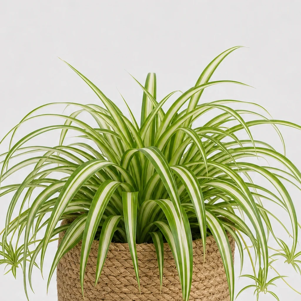 Spider Plant Basket detail view