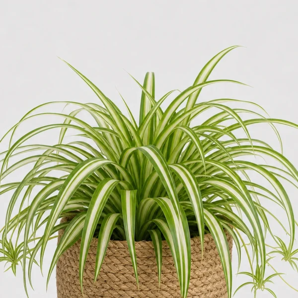 Spider Plant Basket detail view