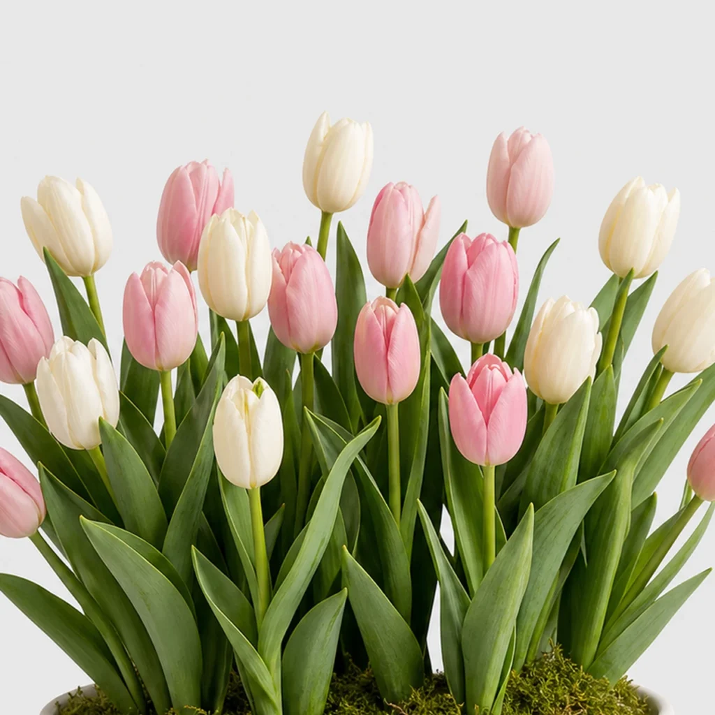 Spring Tulip Bowl detail view