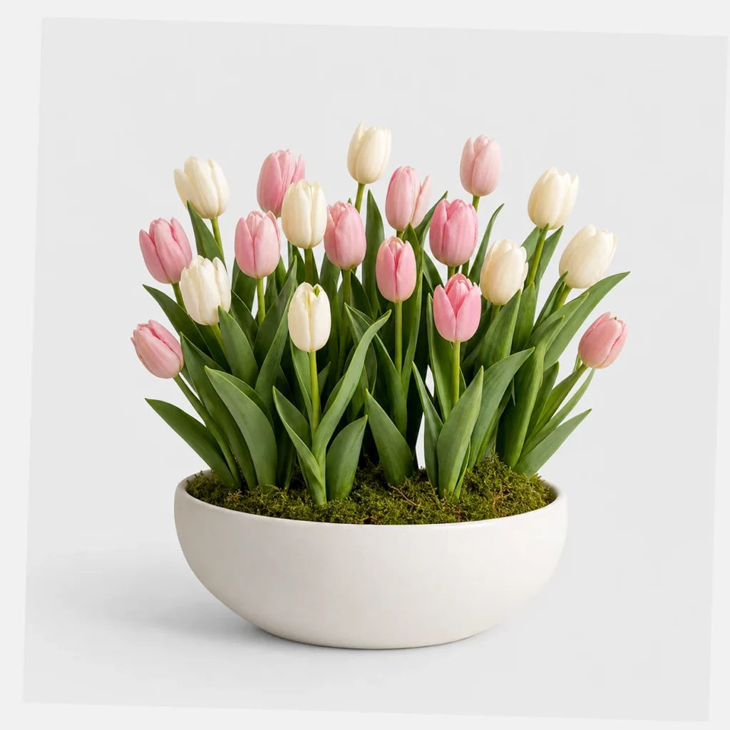 Spring Tulip Bowl styled view