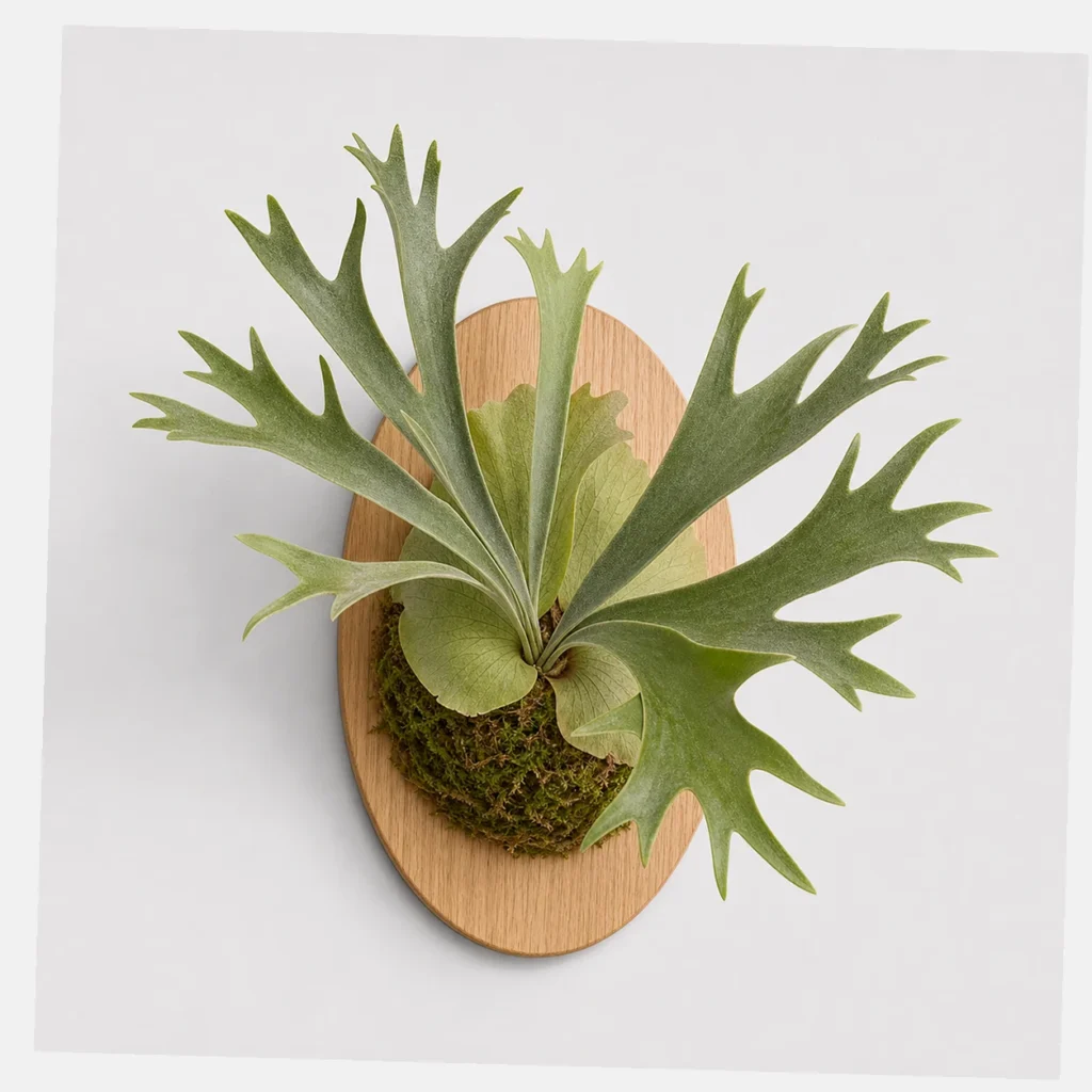 Staghorn Fern Mount styled view