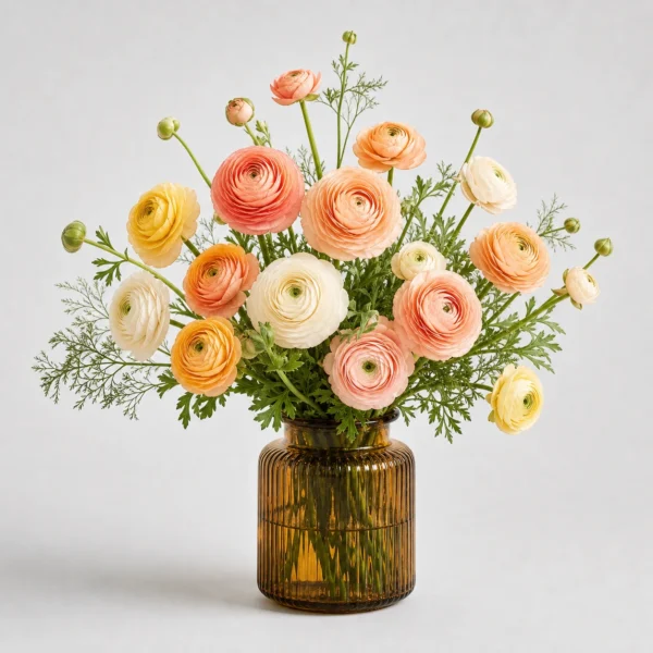 Sunlit Ranunculus Bouquet front view