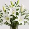 White Lily Bouquet detail view