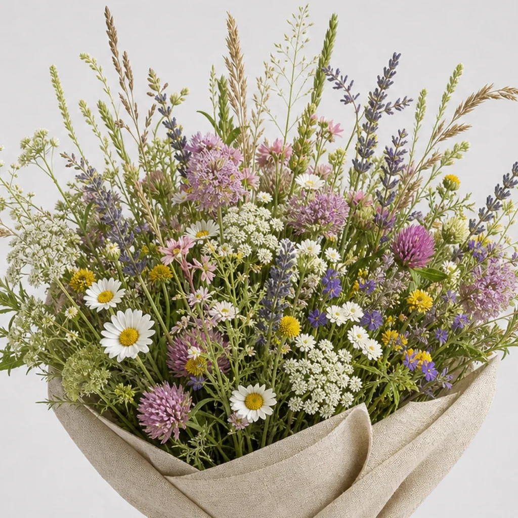 Wildflower Meadow Bouquet detail view