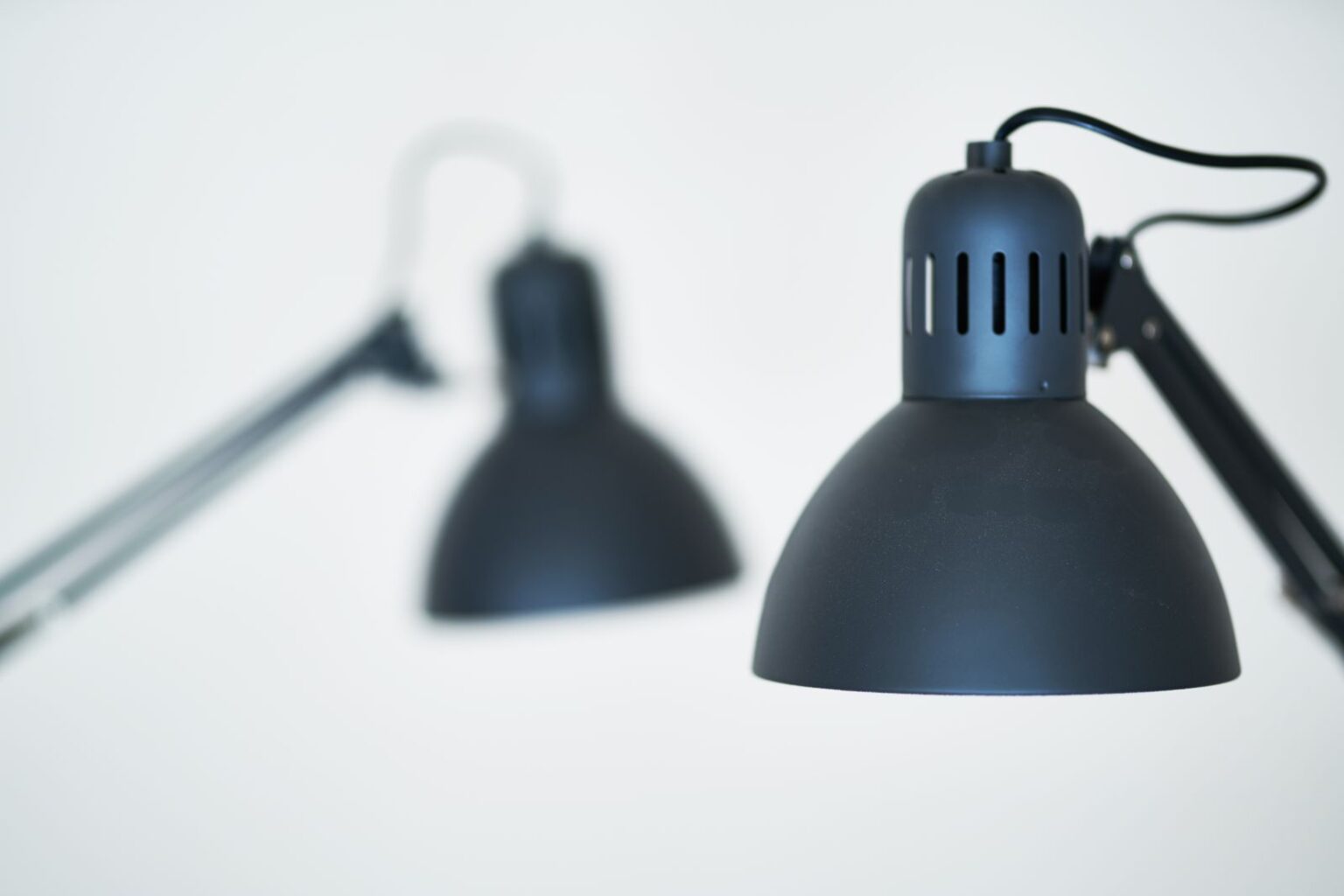 Grey adjustable desk lamps