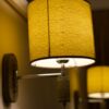 Swing Wall Lamp lit, seen close up