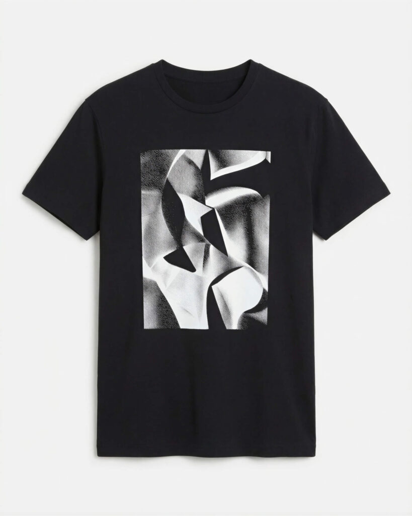 Classic Graphic Crew Tee in Black product photo