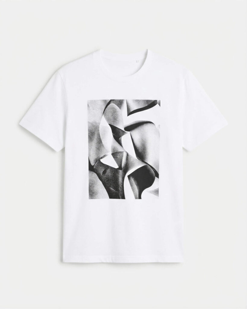 Classic Graphic Crew Tee in White product photo