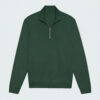 Stand-Collar Sweat Jumper in Forest Green product photo